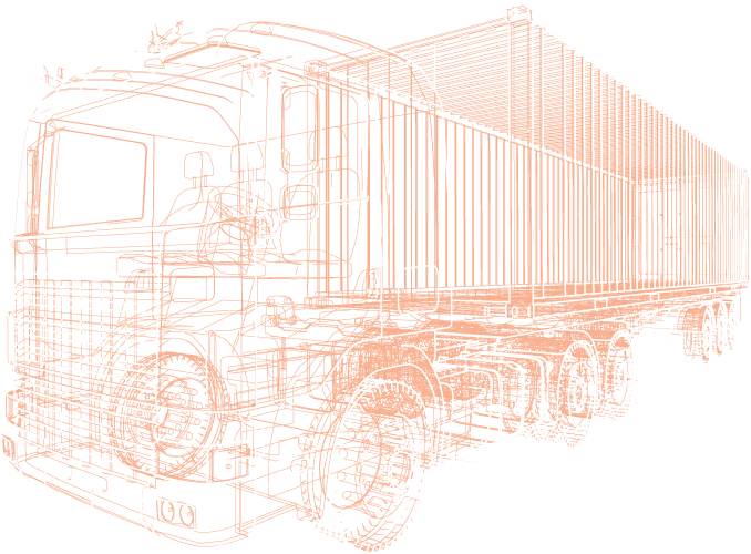 Camion Wireframe rosso 5